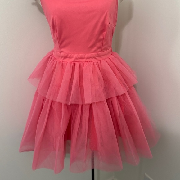 NEW Mable Small Pink Tillie Mini DRESS Fairy Ballerina Dance Party Tulle Halter - Picture 4 of 8